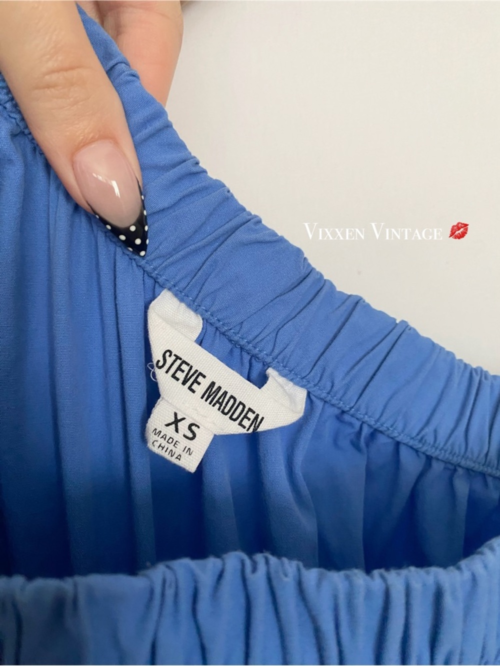 STEVE MADDEN 'LEENA' ONE SHOULDER TIERED MAXI DRESS IN ULTRAMARINE - Picture 4 of 6